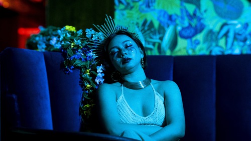 Asleep in the Club, Taken by Charo Galura, Set and Styling by me